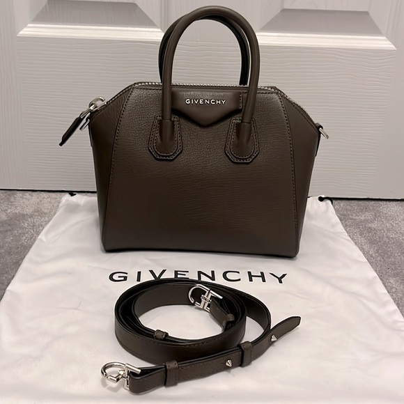 Authentic Givenchy Antigona Mini Bag Heather Grey - Picture 2 of 9